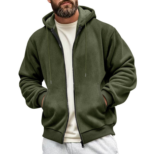 Herren Sportliche Kapuzenjacke mit innovativer Struktur EB