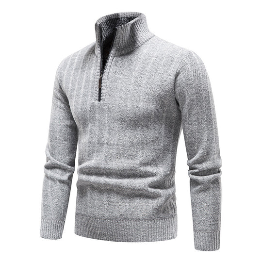 Herren modischer Rollkragenpullover mit Reißverschluss EB