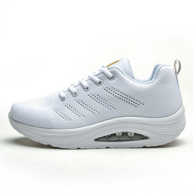 Damen nan atmungsaktiver Strick-Gehkomfort-Sneaker mit integrierter Luftfederung und ergonomischer Rockersohle EB