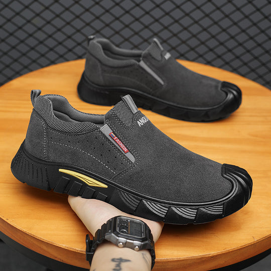Herren Atmungsaktive Slip-On Freizeitschuhe mit robustem Profil EB