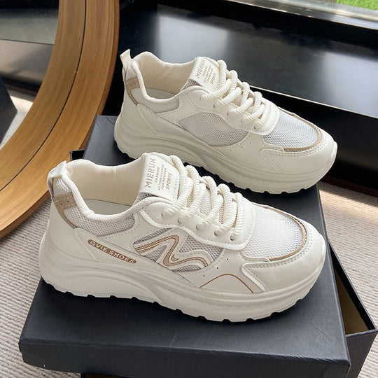 Damen Sportliche Sneakers mit atmungsaktiver Mesh-Oberfläche und komfortabler Dämpfung EB