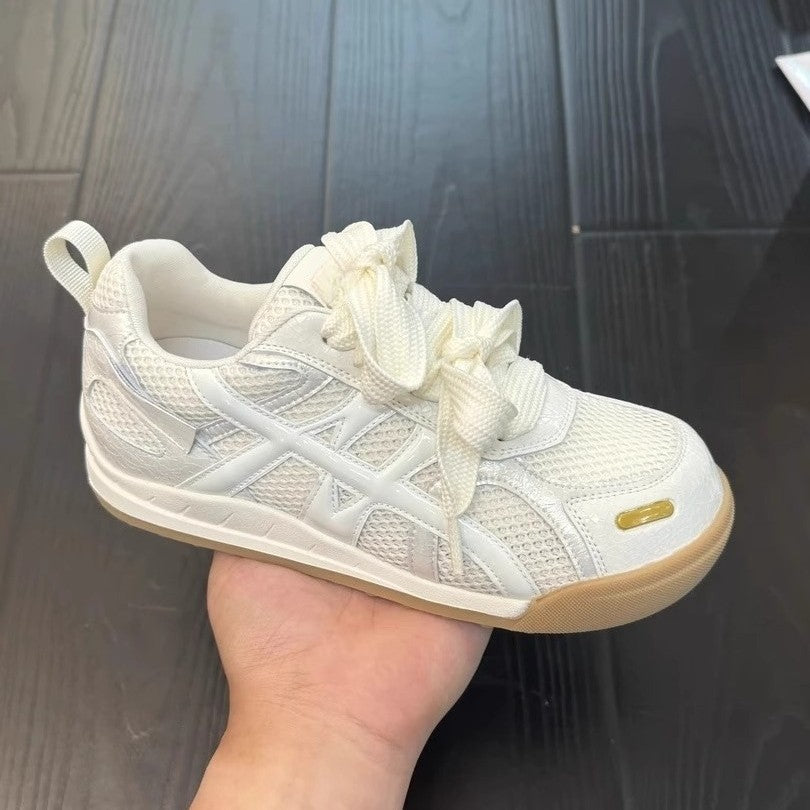 Damen Sportliche Mesh-Sneaker mit innovativer Schnürtechnologie EB