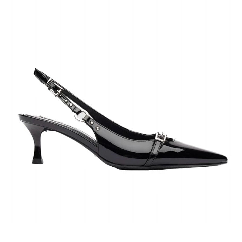 Damen spitze High Heels mit modischem Schnallen-Detail EB