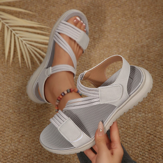 Damen Komfortable Freizeitsandalen mit verstellbarem Riemendesign EB