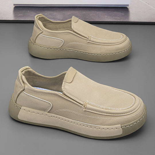 Damen Modische Slip-On Sneakers mit elastischem Gewebe EB