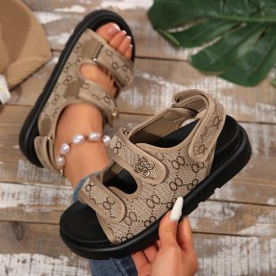 Damen Komfortable Sandalen mit verstellbarem Riemendesign EB