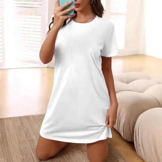 Damen T-Shirt-Kleid im lässigen Schnitt mit Rundhalsausschnitt EB