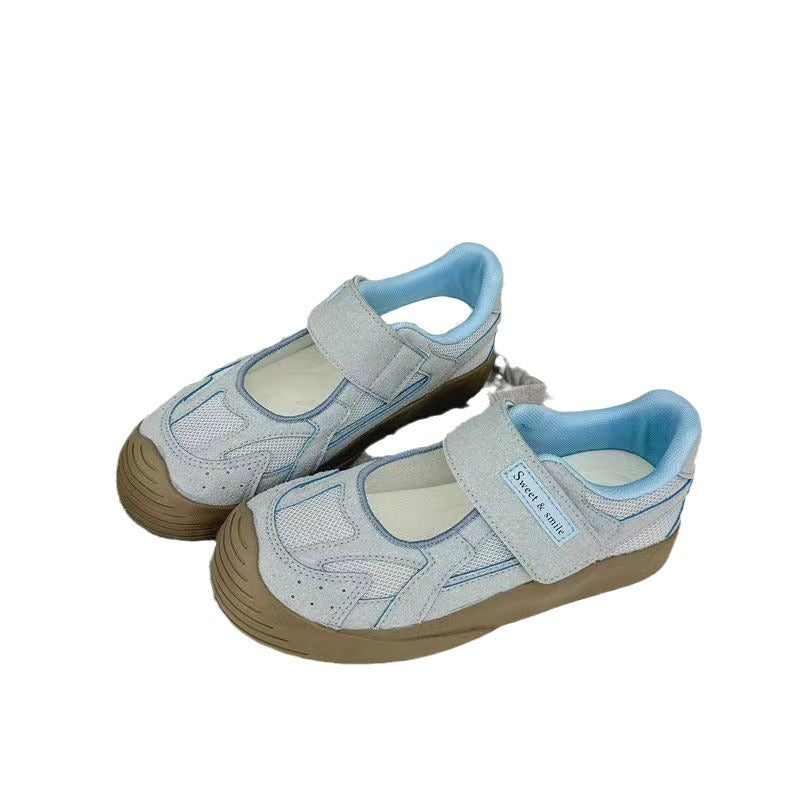Damen Komfortable Sneakers mit praktischem Klettverschluss und atmungsaktiver Mesh-Oberfläche EB