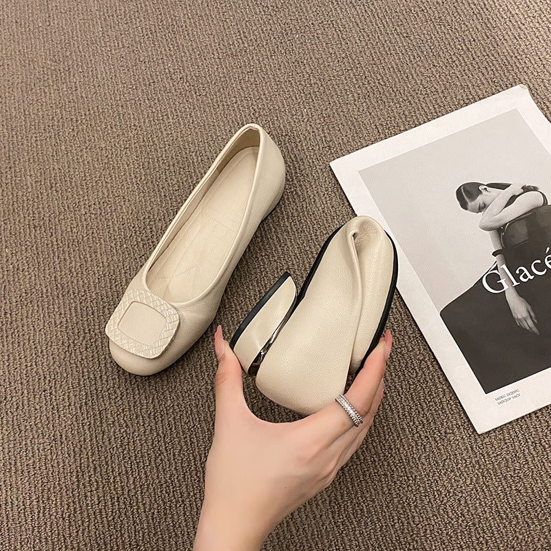 Damen Ballerinas mit modischem Schnallen-Design EB