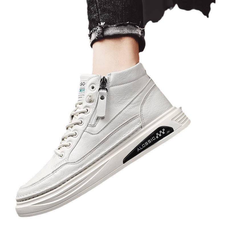 Herren modische High-Top Sneakers mit praktischer seitlicher Reißverschlussöffnung und Hochleistungssohle EB