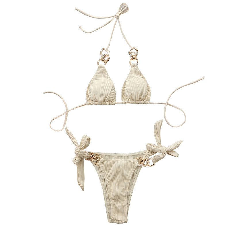 Damen Triangel-Bikini mit Kettenakzenten EB