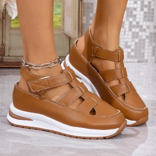 Damen Komfortable Freizeitsandalen mit atmungsaktivem Obermaterial und rutschfester Sohle EB