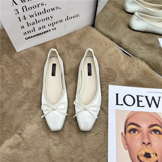Damen Ballerinas mit elegantem Schleifenakzent EB