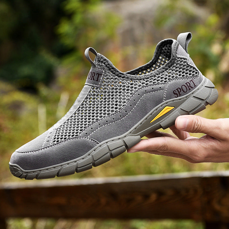 Herren Atmungsaktive Netzsneaker mit rutschfester Sohle EB