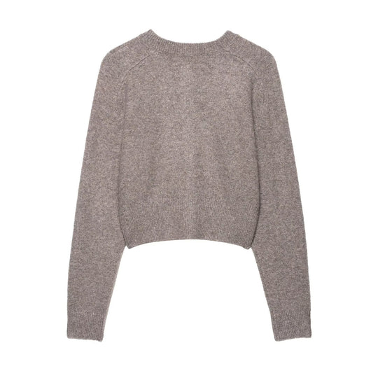 Damen Strickjacke mit Knopfleiste und lässigem Schnitt EB