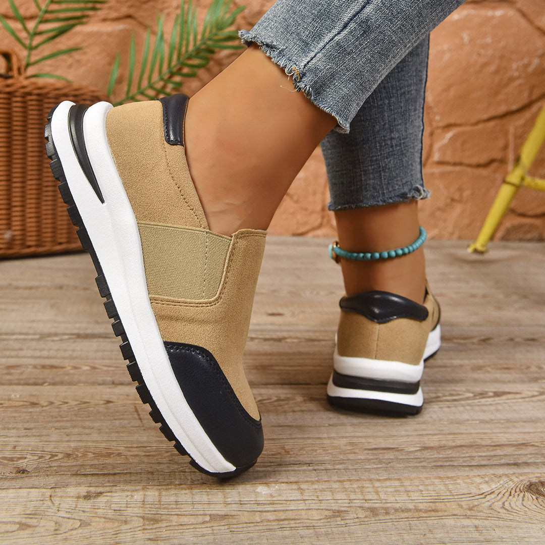 Damen Slip-On Sneakers mit vielseitigem Komfort und atmungsaktiver Struktur EB