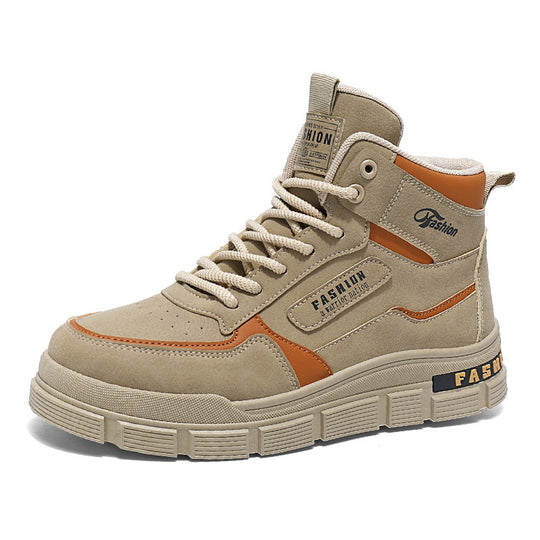 Damen Modische High-Top Sneakers mit dämpfendem Sohlenprofil und strapazierfähigem Obermaterial EB