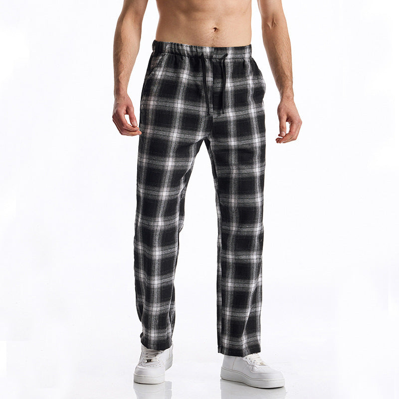 Herren bequeme Freizeithose mit Karomuster EB