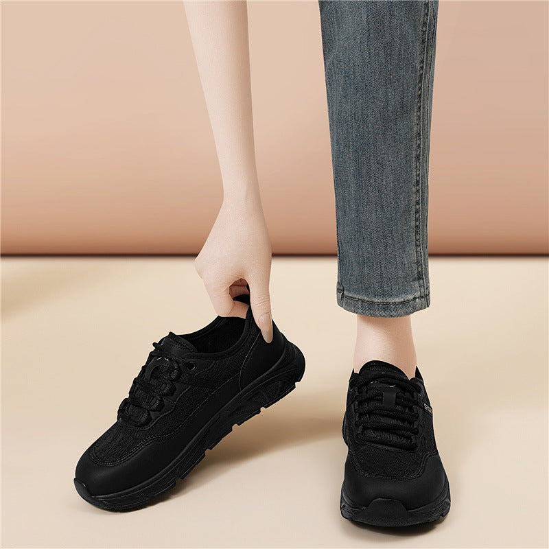 Damen Sportliche Freizeit-Sneaker mit elastischem Schnürsystem und dämpfender Sohle EB