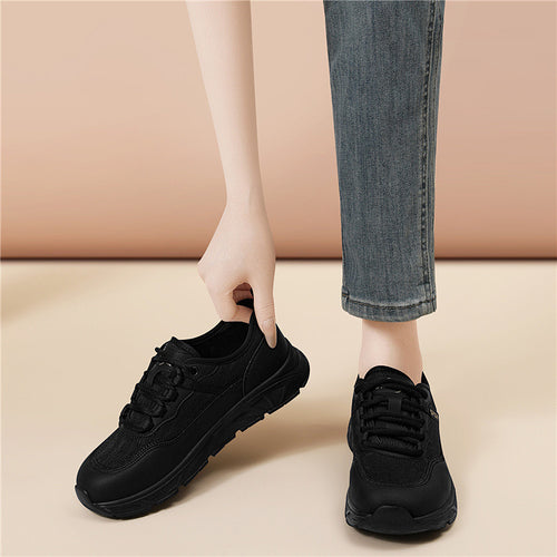 Damen Sportliche Freizeit-Sneaker mit elastischem Schnürsystem und dämpfender Sohle EB