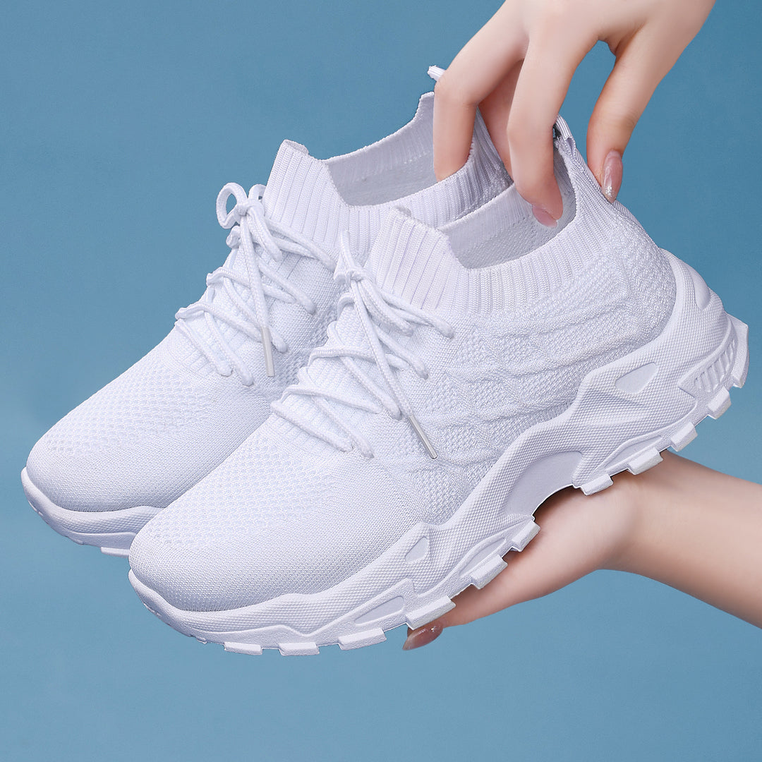 Damen Atmungsaktive Lauf-Sneaker mit flexiblem Design und rutschfester Sohle EB