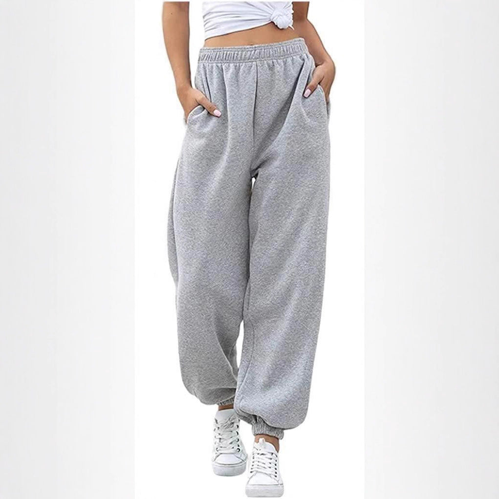 Damen nan gemütliches Lounge-Jogginganzug-Set mit Oversize-Hoodie und elastischer High-Waist Jogginghose EB
