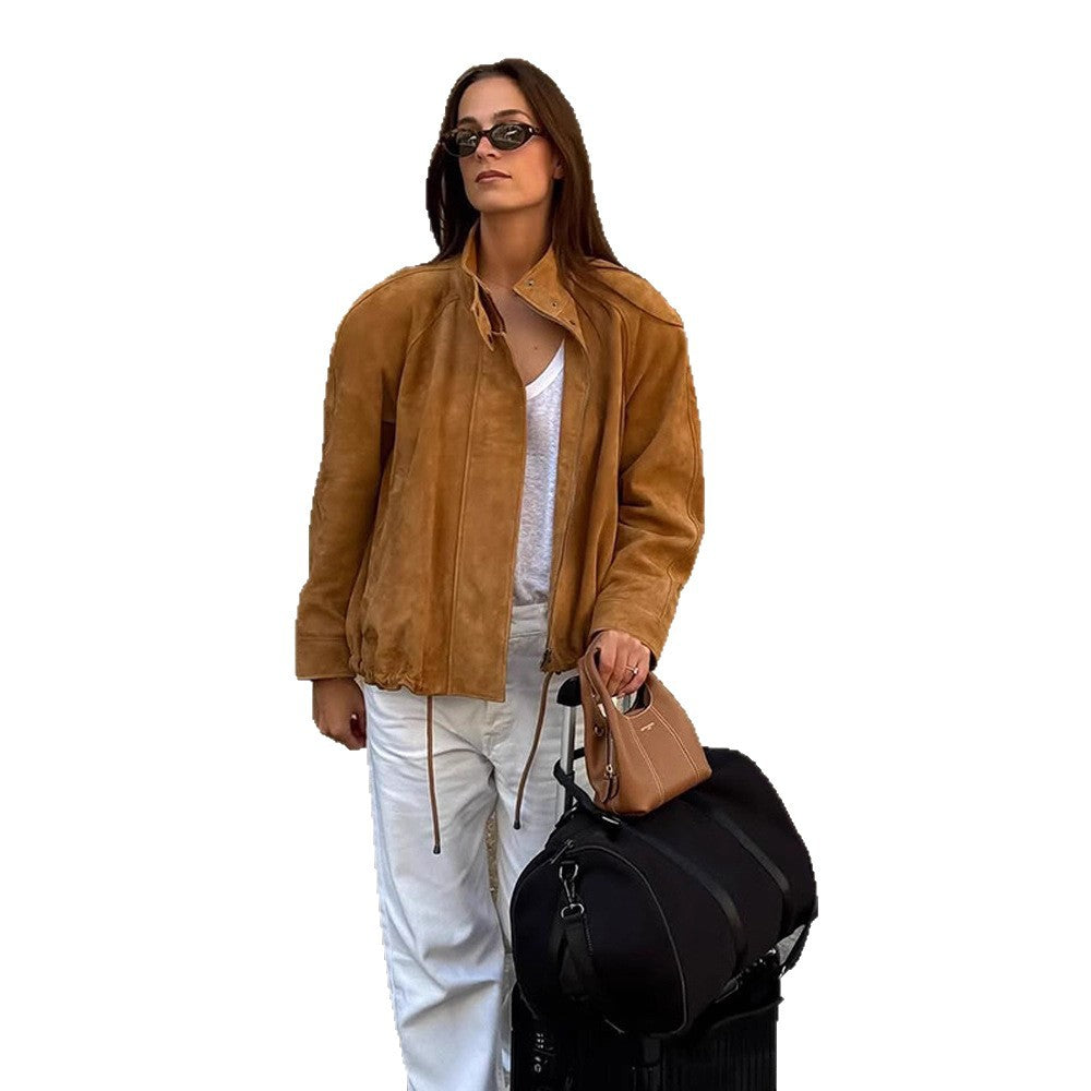 Damen modische Elegantejacke mit praktischen Taschen und bequemem Schnitt EB