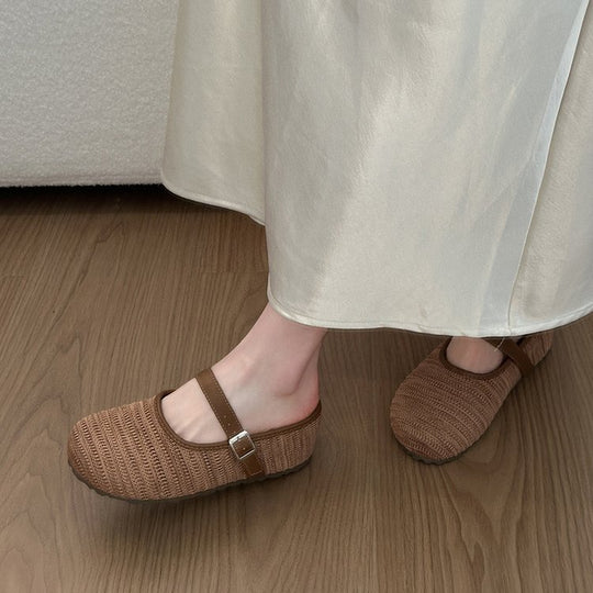 Damen bequeme Clogs mit verstellbarem Riemen und rutschfester Sohle EB