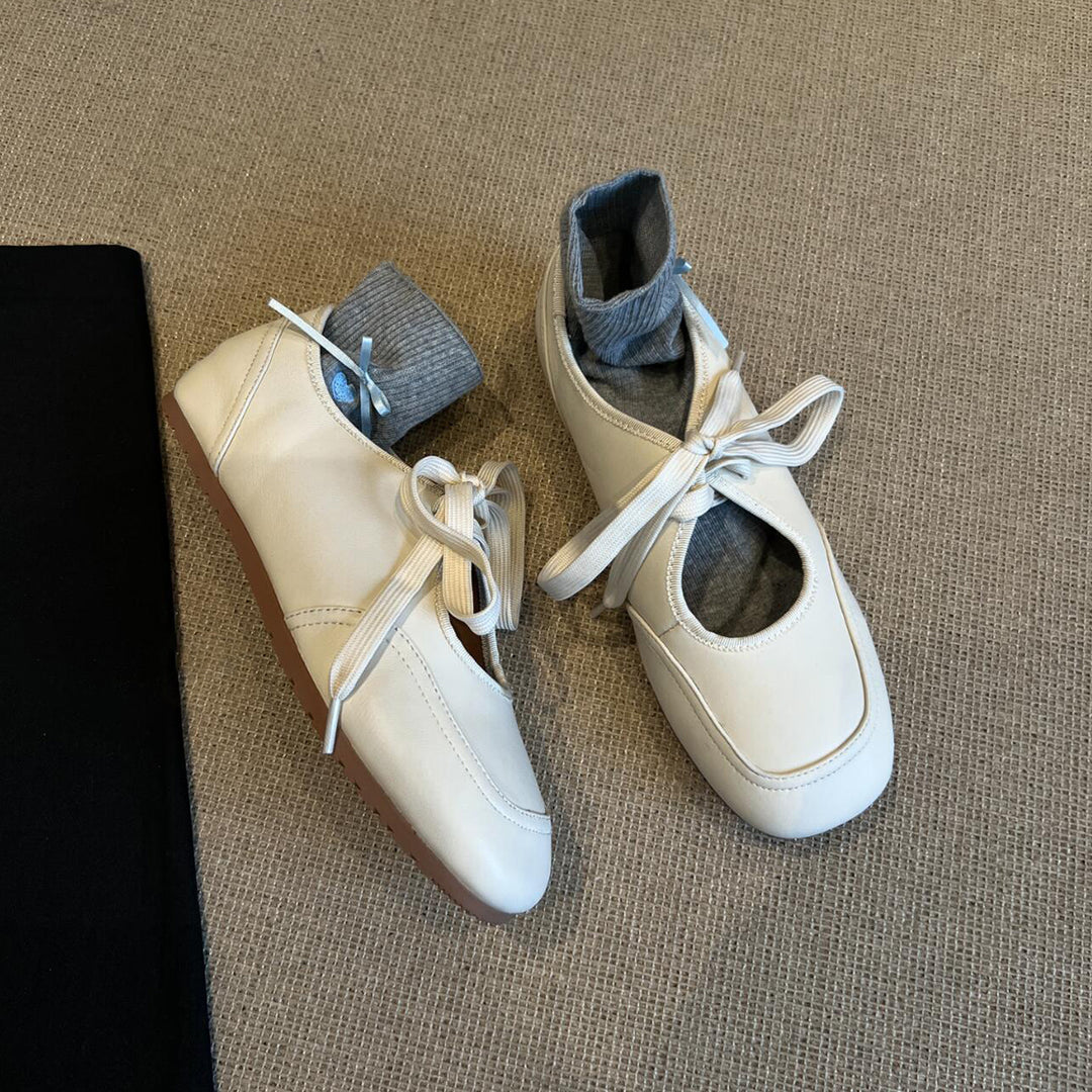 Damen modische Ballerinas mit integriertem Sockenkomplettsystem EB