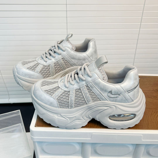 Damen Sportliche Trend-Sneaker mit atmungsaktiver Mesh-Oberfläche und dämpfendem Fußbett EB