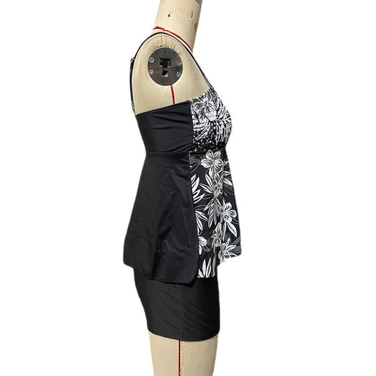 Damen Tankini-Set mit floralem Design und bequemen Shorts EB