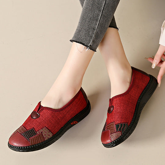 Damen komfortable Slip-On Schuhe mit einzigartigem kreativen Design EB