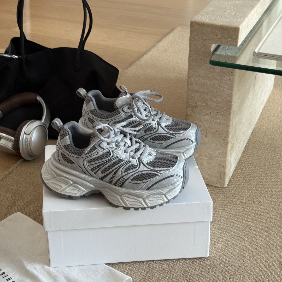 Damen Sportliche Lauf-Sneaker mit atmungsaktiver Mesh-Oberfläche und stabilem Dämpfungssystem EB