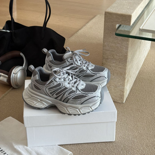 Damen Sportliche Lauf-Sneaker mit atmungsaktiver Mesh-Oberfläche und stabilem Dämpfungssystem EB
