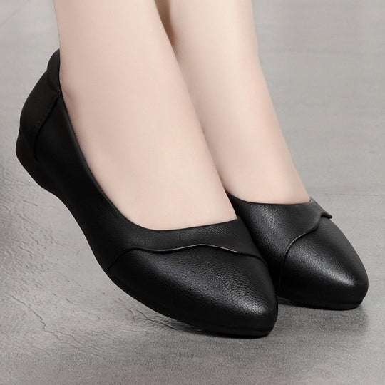 Damen elegante und komfortable Flatschuhe mit geschlossener Spitze EB