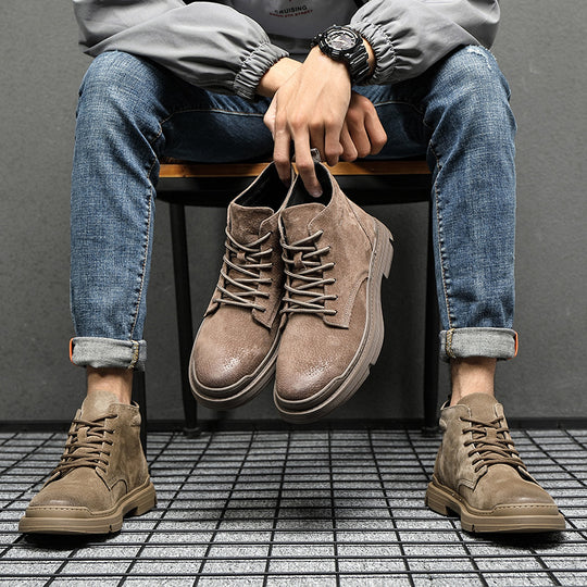Herren modische Stiefel mit rutschfester Sohle und atmungsaktivem Obermaterial EB