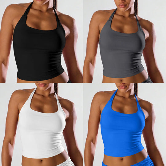 Damen Sportoberteil mit komfortablem Halter-Design und atmungsaktiven Materialien EB