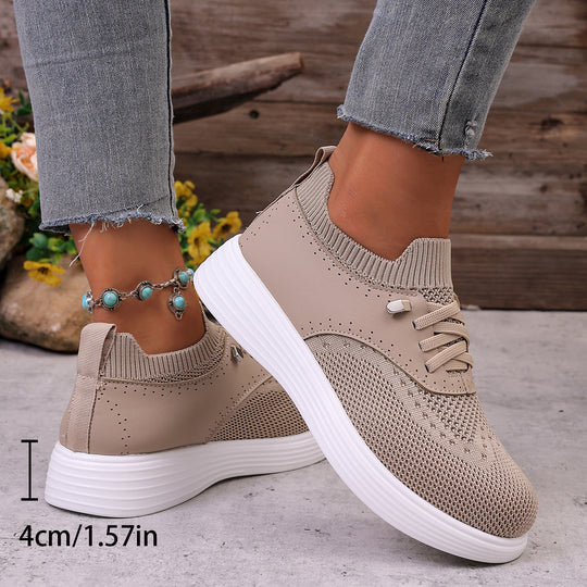 Damen Atmungsaktive Sneakers mit innovativem Strickdesign EB