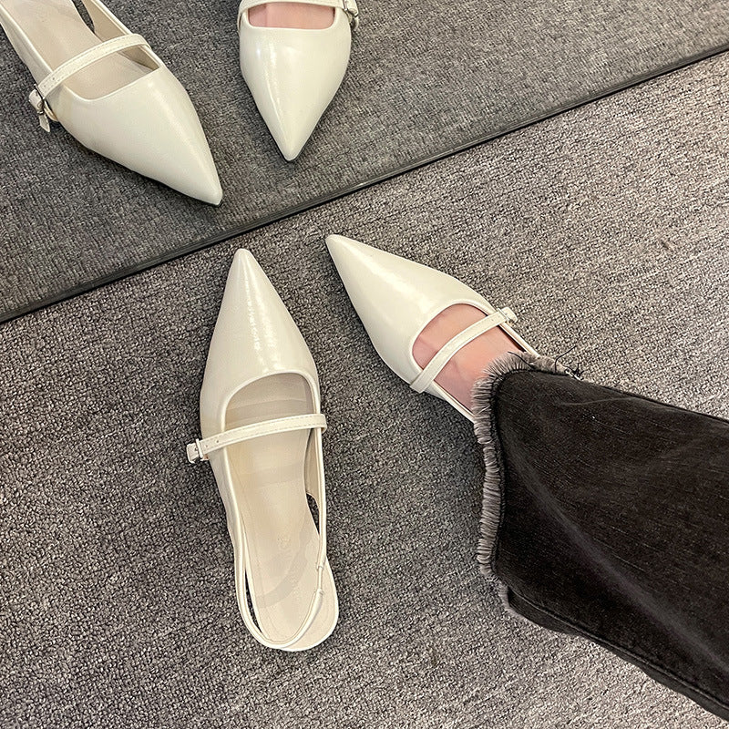 Damen Slingback Schuhe mit elegantem Riemen EB