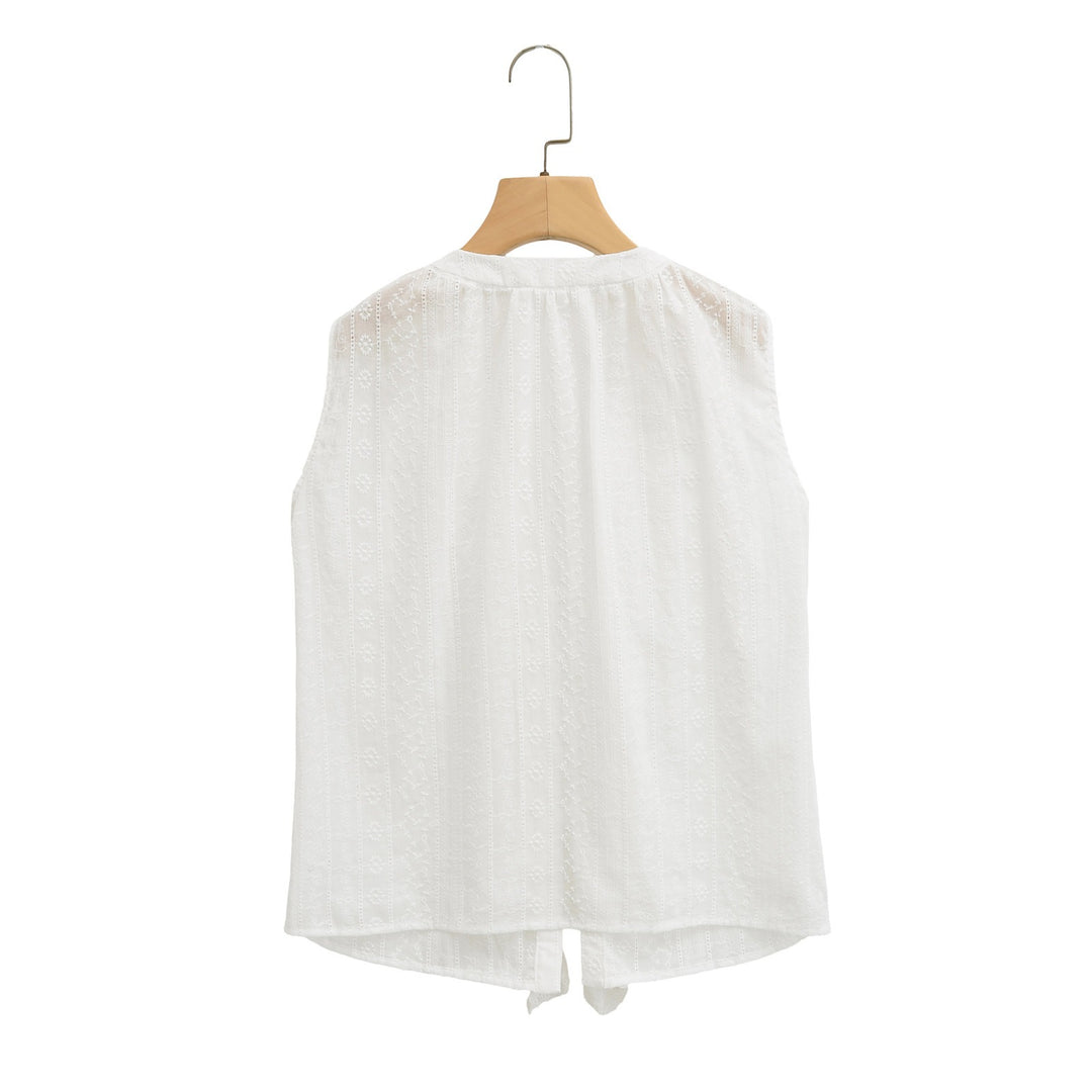 Damen Rüschenshirt mit elegantem V-Ausschnitt EB