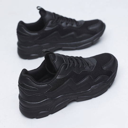 Unisex nan Plateau-Sneaker mit atmungsaktivem Mesh-Obermaterial, gepolsterter Fersenkappe und profilierter Gummilaufsohle EB