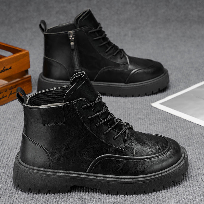 Damen Stiefeletten mit Reißverschluss und bequemer Schnürung EB