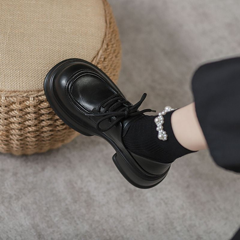 Damen Bequeme Derbyschuhe mit klassischem Design und rutschfester Sohle EB