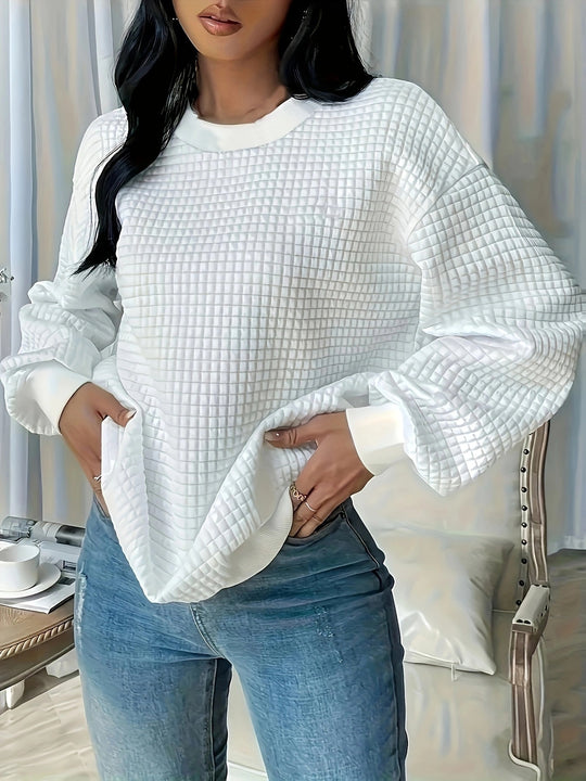 Damen Strukturierter Sweatshirt EB