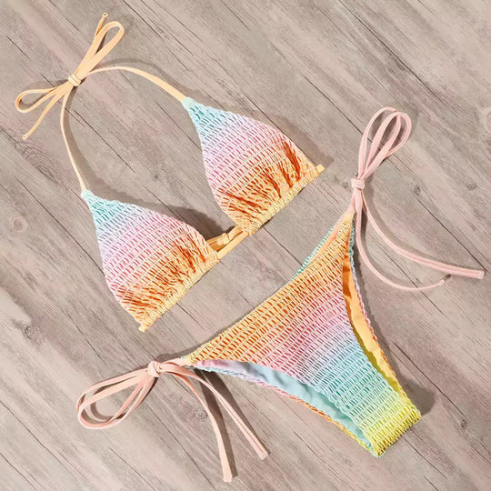 Damen Bikiniset mit verspieltem Rüschen-Design EB