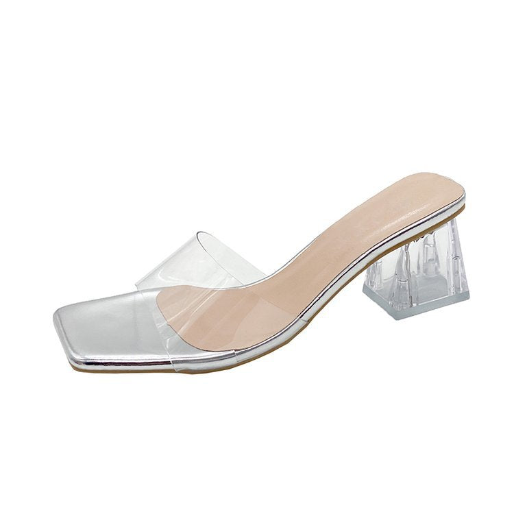 Damen Slingback Absatzschuhe mit modernem Design und elegantem Glanz EB