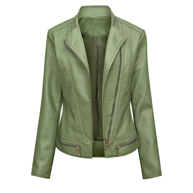 Damen hautenge Kunstlederjacke EB