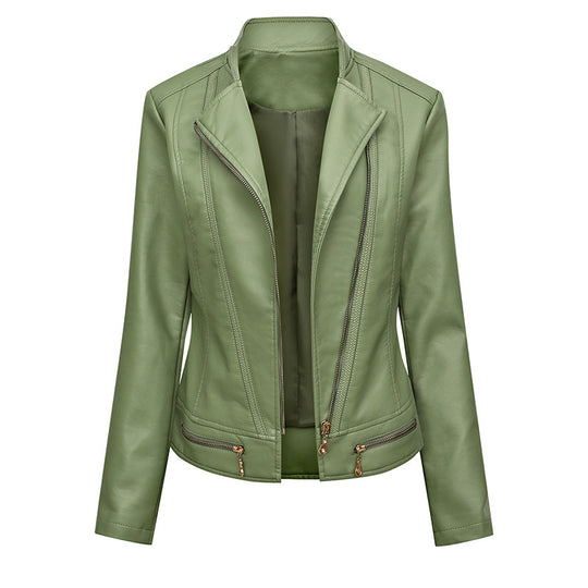 Damen hautenge Kunstlederjacke EB