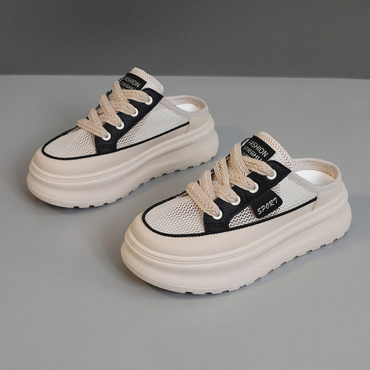 Damen Lässige Sneakers mit innovativem Zipper-Design und bequemer Dämpfung EB