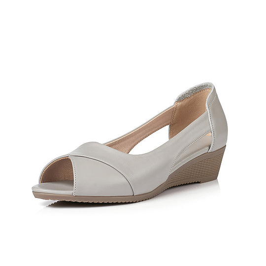 Damen Wedgesandaletten mit elegantem Cut-Out-Design und komfortabler Sohle EB